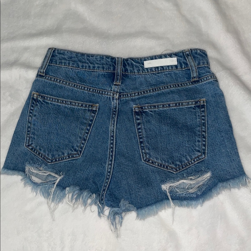 Distressed Jean Shorts